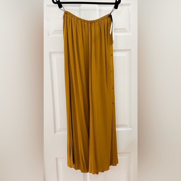 NWT Forte Forte long skirt in moroccan crêpe Silk Blend Maxi Skirt Bronze Small - Picture 6 of 10